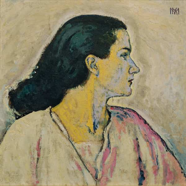 Koloman Moser, Portrait of a Woman in Profile