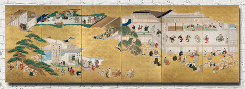 hishikawa-moronobu-japanese-print-scenes-from-the-nakamura-kabuki-theater