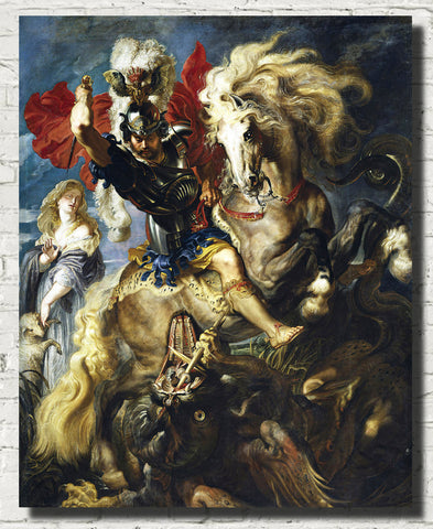 st-george-battles-the-dragon-peter-paul-rubens-fine-art-print