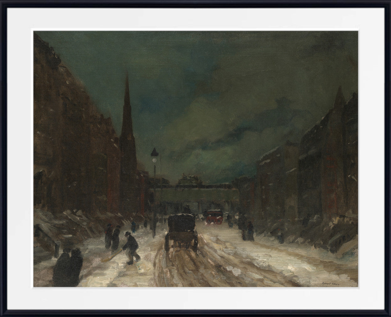 Street Scene with Snow (57th Street, NYC.) (1902), Robert Henri