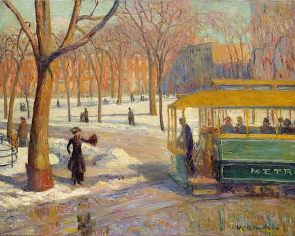 The Green Car, William Glackens