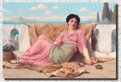 john-william-godward-fine-art-print-the-quiet-pet