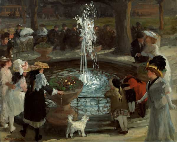 Throbbing Fountain, Madison Square, John Sloan