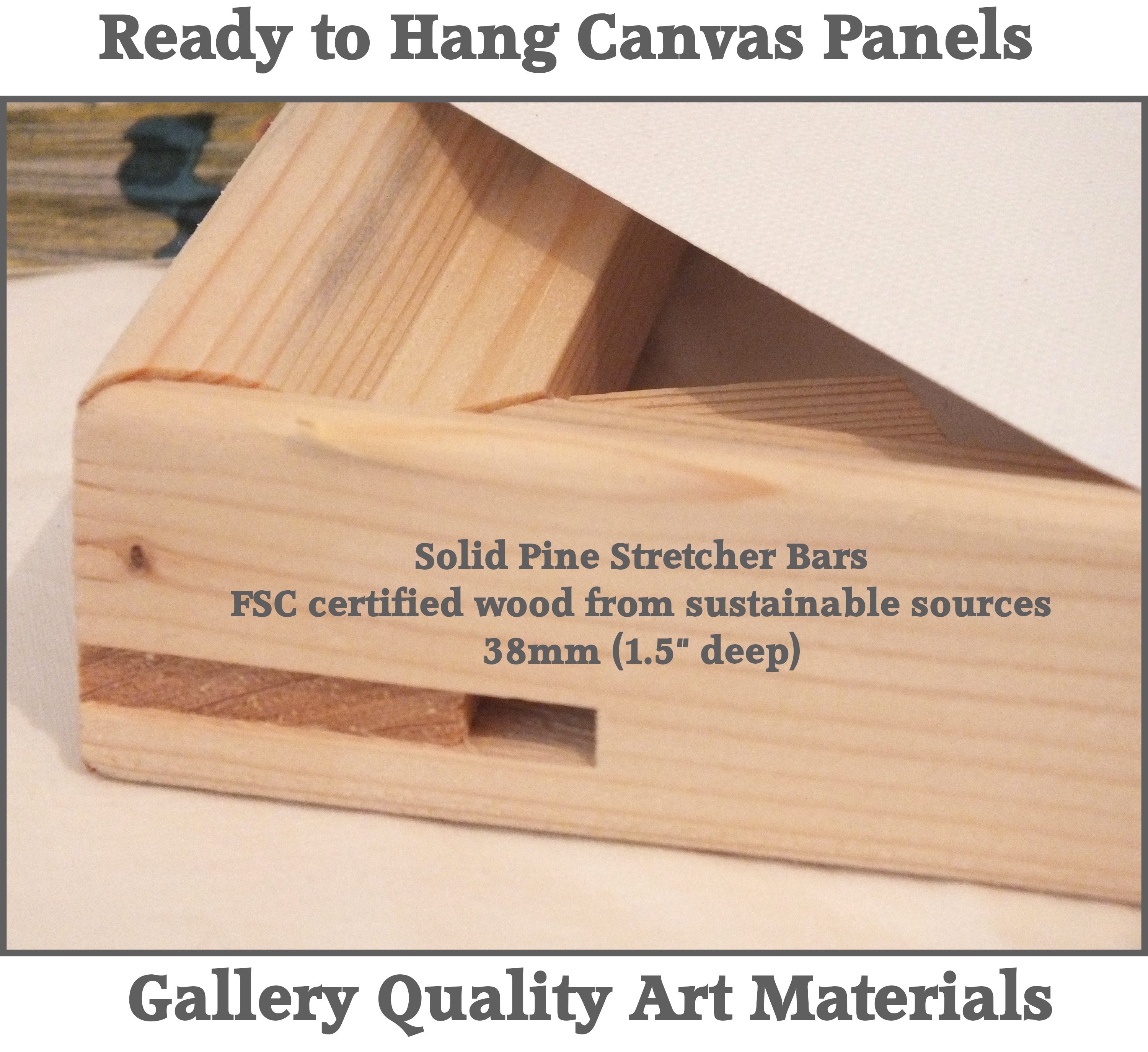 Stretched canvas panels