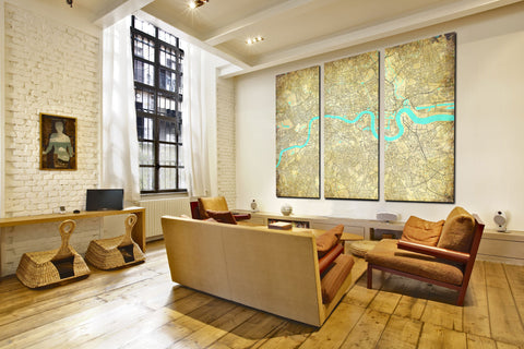 london-street-map-3-panel-canvas-wall-map