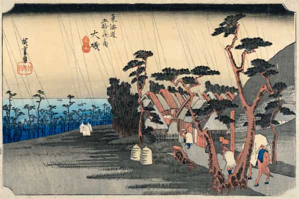 Ukiyo-e Shoji Paper Fifty-three Stations of the Tokaido Hiroshige Utag –  ASAHIPEN STORE