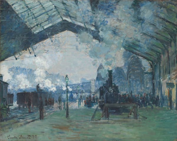 Arrival of the Normandy Train, Gare Saint-Lazare, Claude Monet (1877)