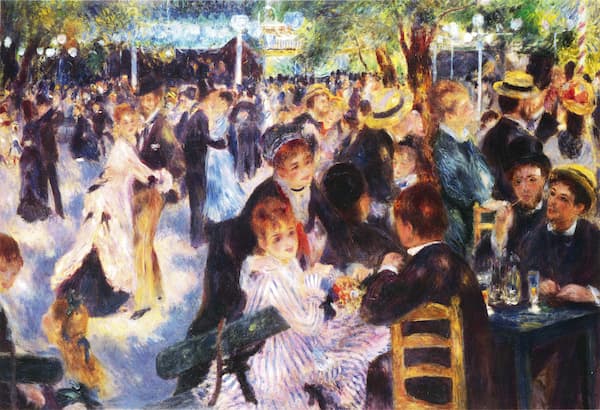 Bal du moulin de la Galette,Pierre-Auguste Renoir  (1876)
