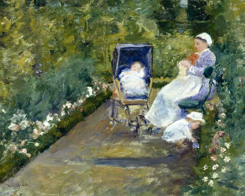 Children in a Garden (The Nurse), Mary Cassatt