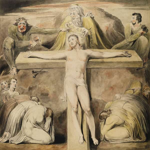 Christ Nailed to the Cross, William Blake