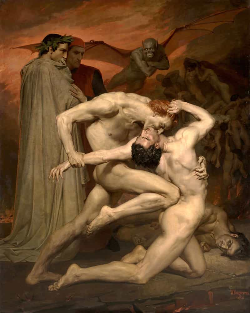 Dante and Virgil in Hell, William Adolphe Bouguereau