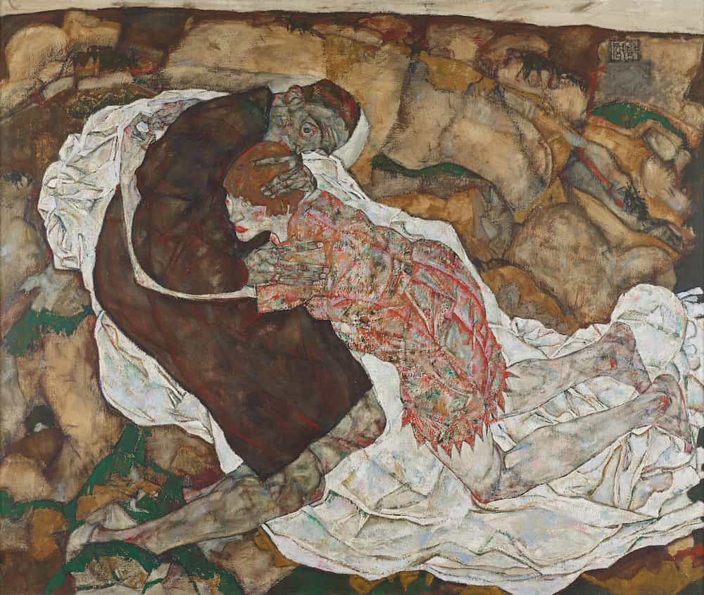 Death and the Maiden, Egon Schiele