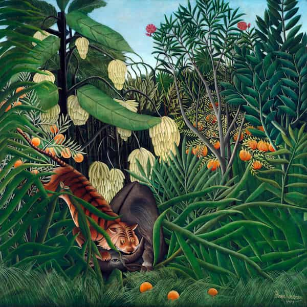 Fight between a Tiger and a Buffalo, Henri Roussseau