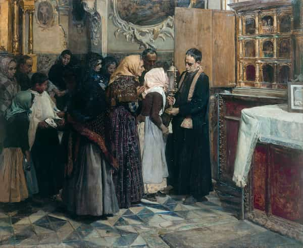 Kissing The Relic, Joaquín Sorolla