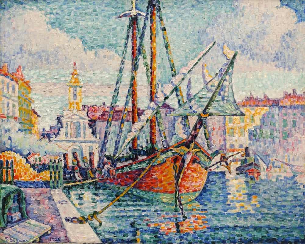 Paul Signac, Le bateau d'oranges, Marseille (1923)