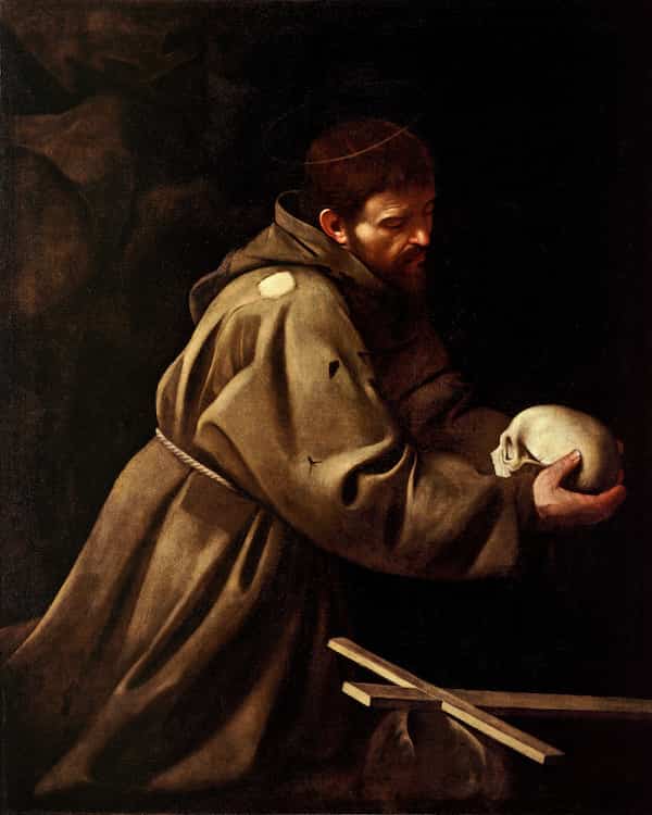 Saint Francis in Prayer, Caravaggio