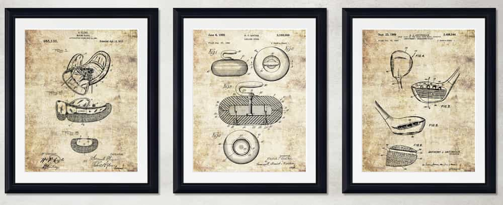 Sports Themed Patent Prints