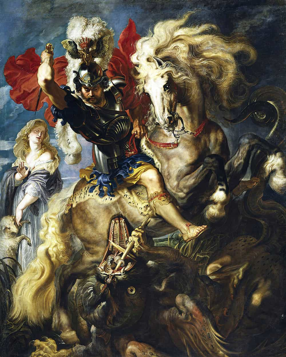 St George Battles The Dragon, Peter Paul Rubens