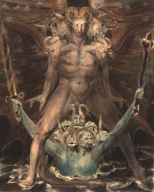 The Great Red Dragon and the Beast from the Sea, William Blake