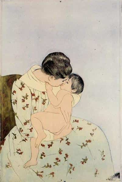 The Kiss, Mary Cassatt