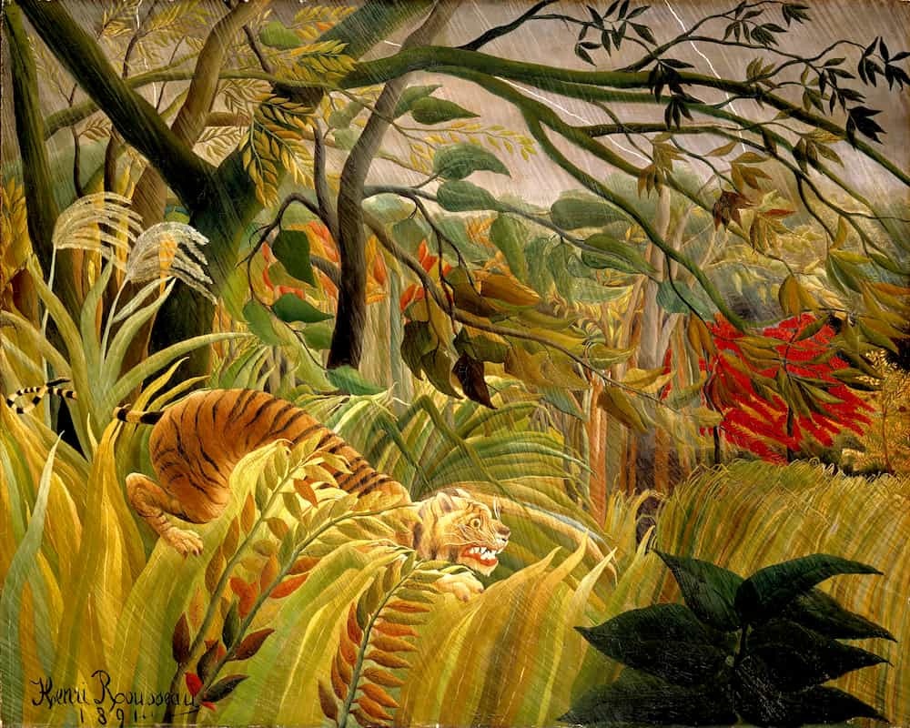 Tiger in a Tropical Storm (Surprised!), Henri Rousseau