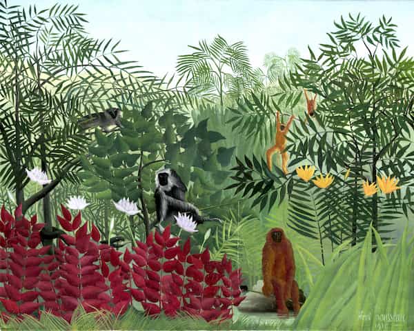 Tropical Forest with Monkeys, Henri Rousseaut