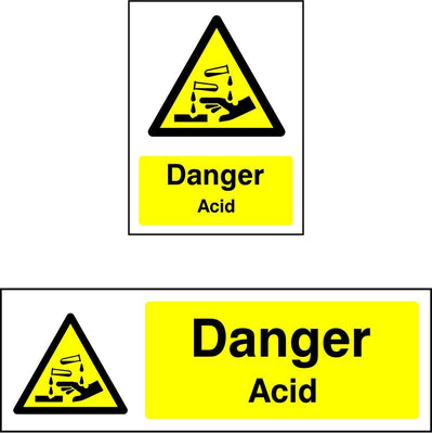 chemical hazard signs