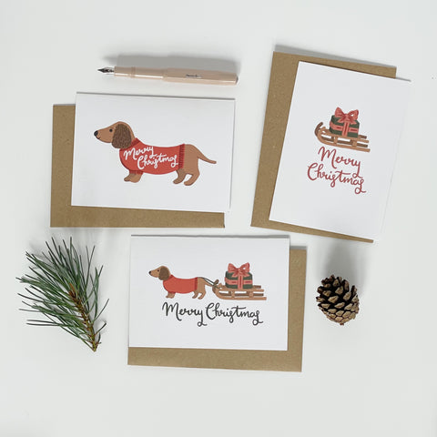 Dachshund Christmas Card Pack