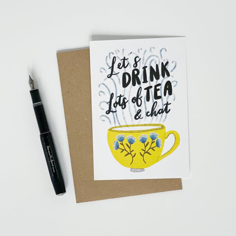 Let's drink Tea and Chat Card