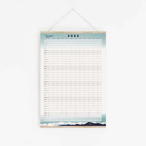 2022 Mountains Wall Planner