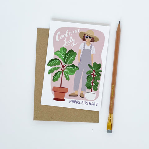 Lomond Paper Co. - Cool Plant Lady Happy Birthday Card