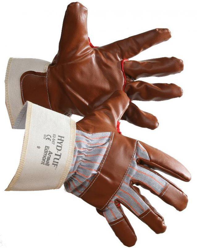 Pioneer Men's Work Gloves Sandy Nitrile Coated Cut and Impact-Resistan