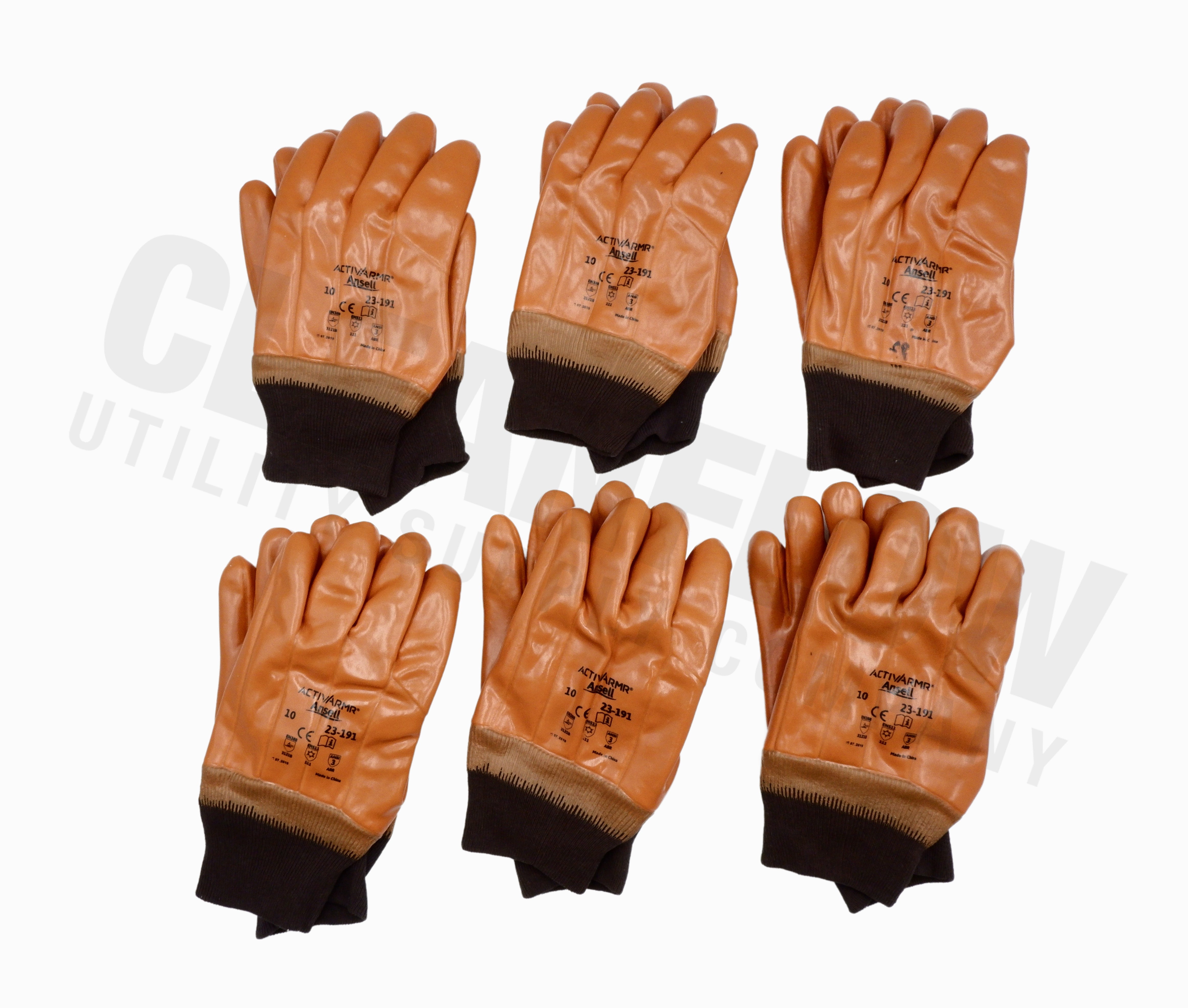 ANSELL ACTIVARMR® WINTER MONKEY GRIP gloves (23-173) rough surface gauntlets