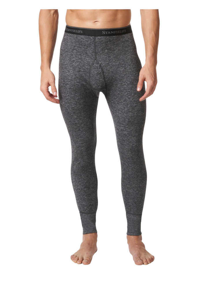 Stanfield's, Men's Pure Merino Wool Long Johns, Size XL, Color BLACK,  Model# 8312-Black-XL