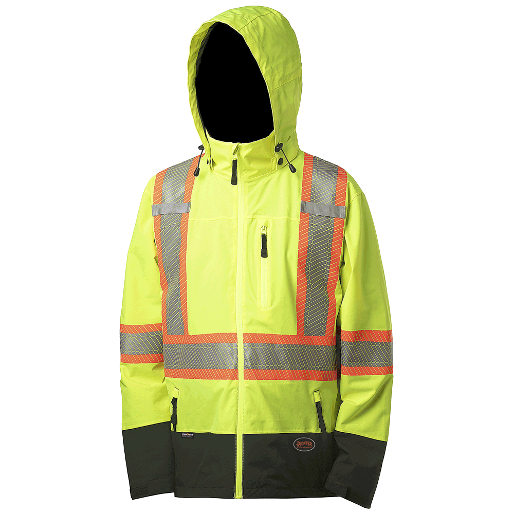 Maxxsel Hi-Vis Neon Yellow Safety Jacket (XS-5XL)