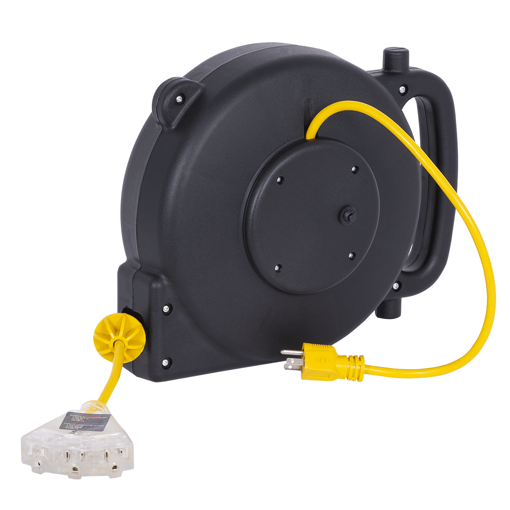 Prime Cord Storage Reel with Durable Metal Stand