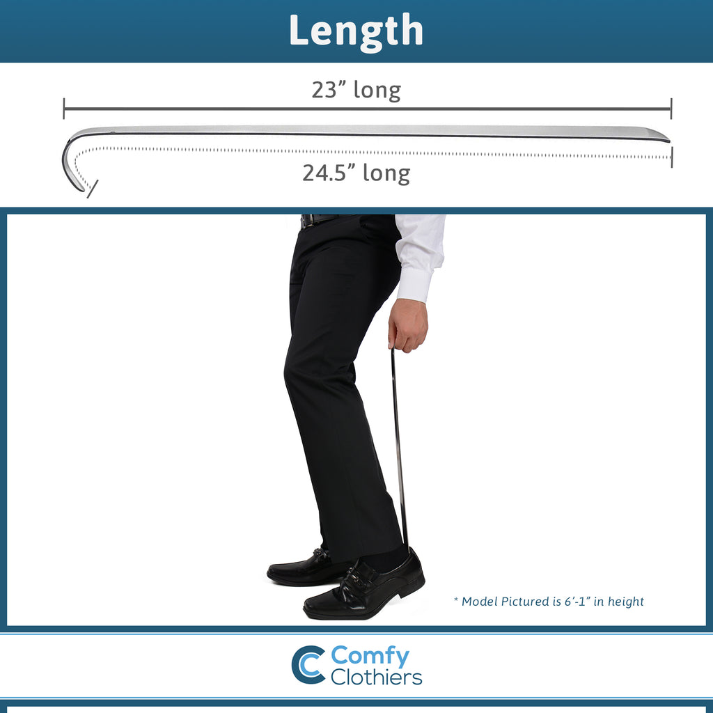 extra long shoe horn stainless steel