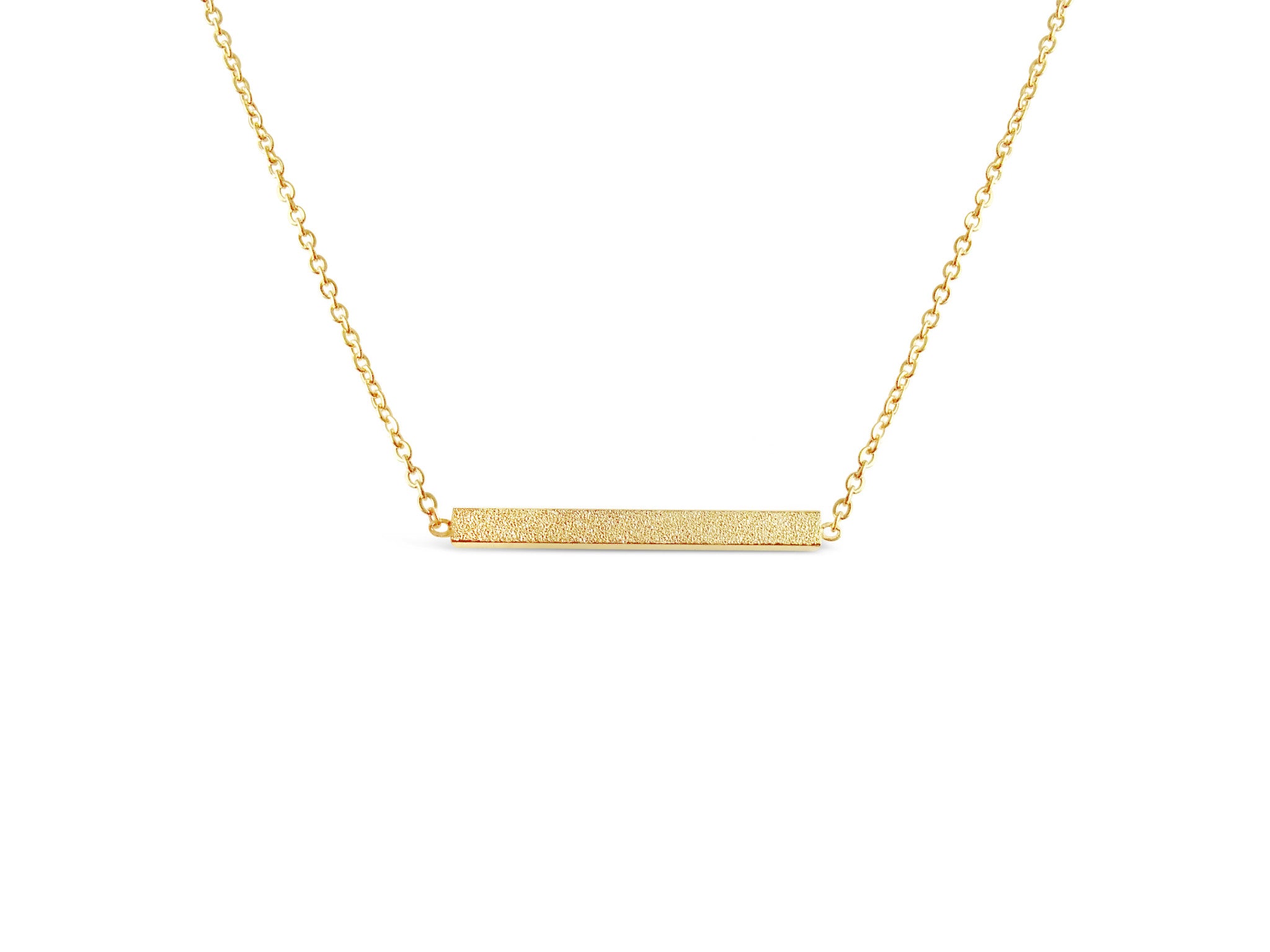 Gold Minimalist Bar Necklace-Rosa Vila Boutique