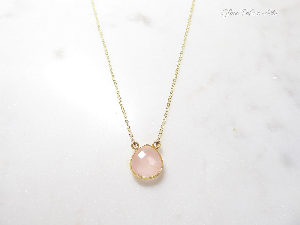 詰替え 【値段交渉可】Gold Daisy Rose Quartz Necklace | www