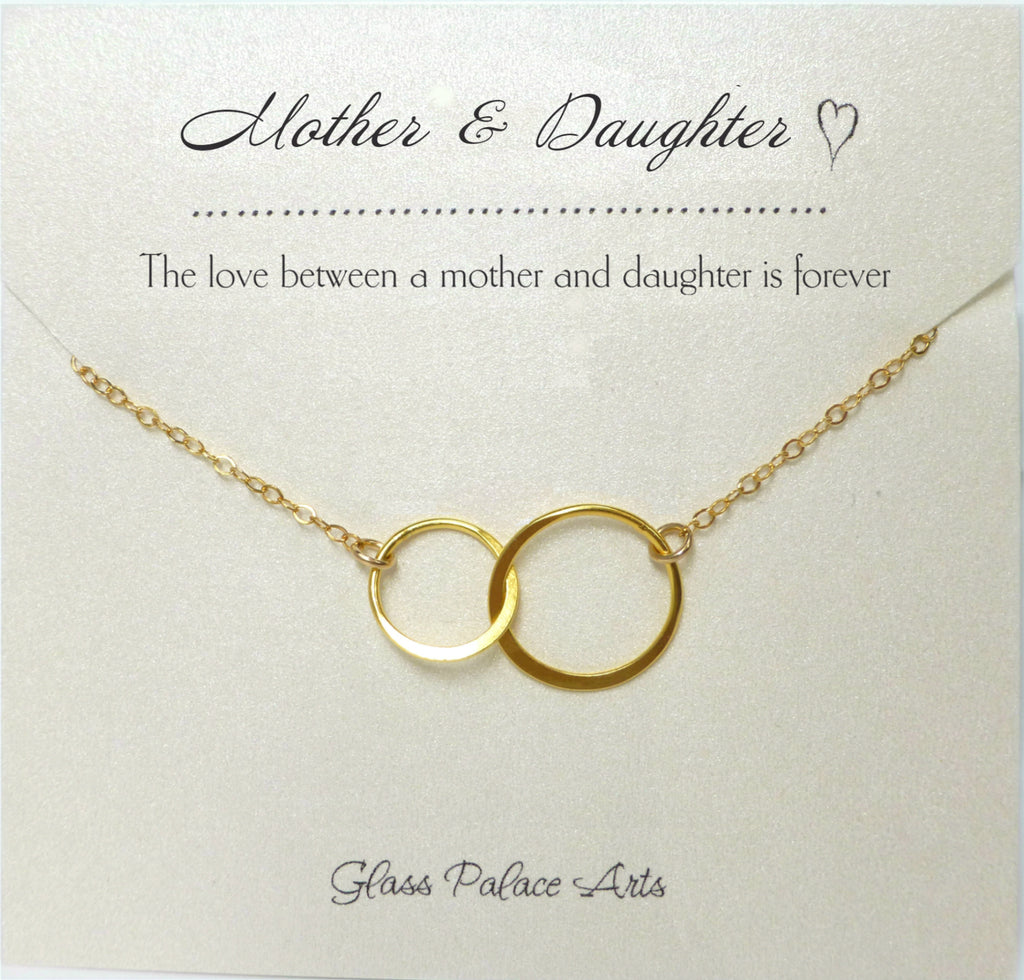 rose gold daughter necklace