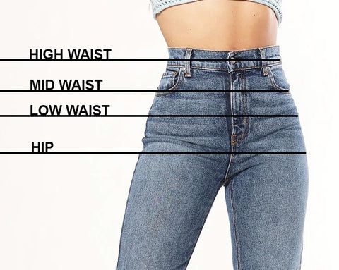 Jeans size chart, how to know your jeans size 
