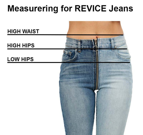 revice denim sizing