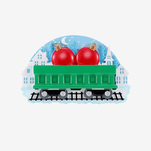 Christmas Train (Family of 2) Personalized Ornament - Pear and Simple