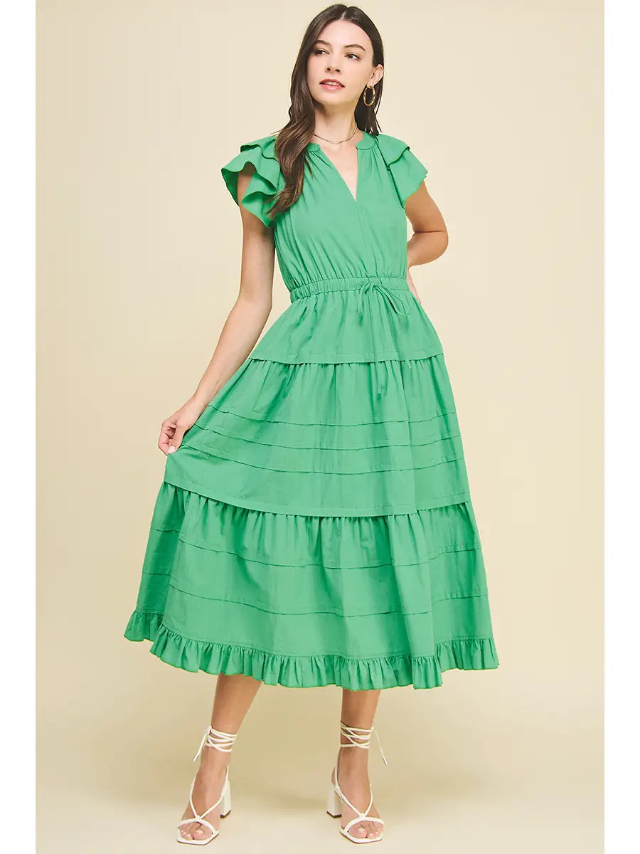 Tiered SS Maxi Dress