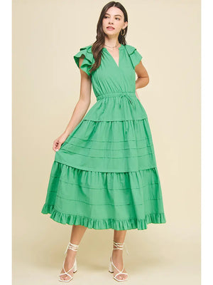 Tiered SS Maxi Dress - Pear and Simple