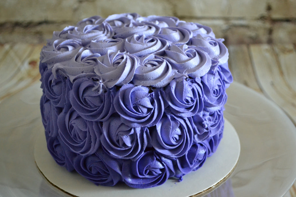 Purple Rosettes Cake Sugar Street Boutique 