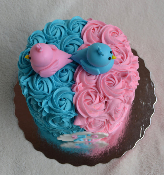 Pink or Blue Gender Reveal Cake – Sugar Street Boutique