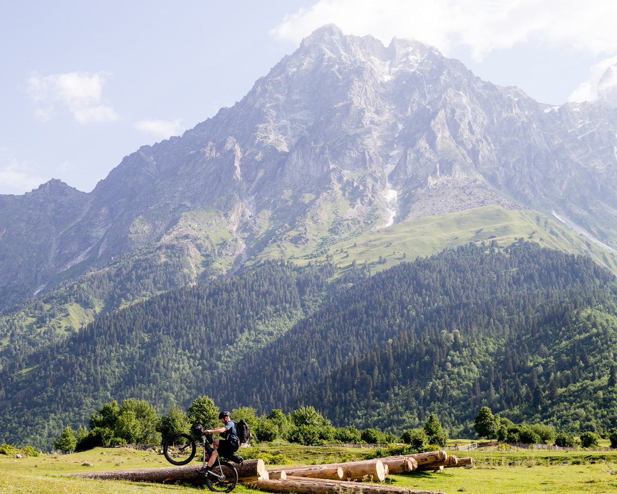 Mission Workshop Field Test : Not That Georgia with Kyle Von Hoetzendorff, Tamaz Tazer Tamak Tikanadze, Daniel Pasely, Brian Larson, specialized bike, and Yonder Journal