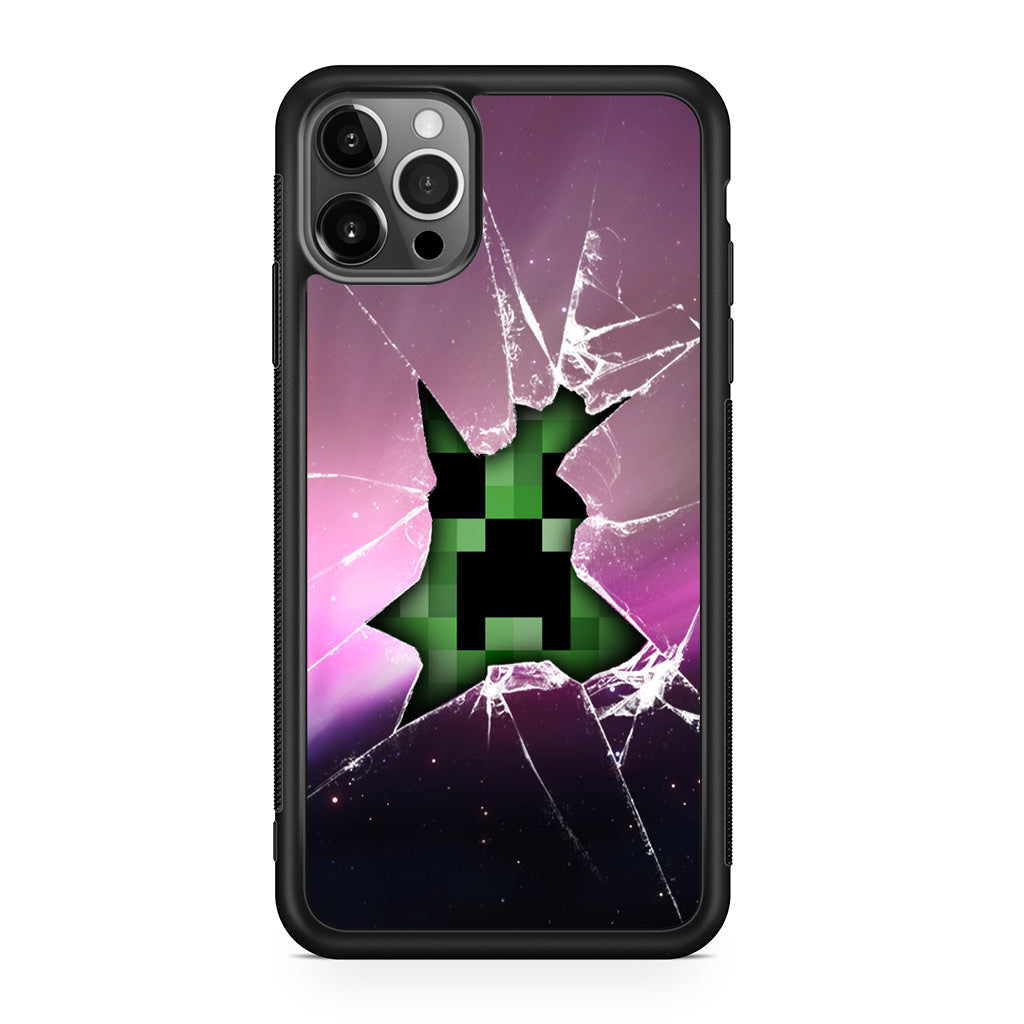 coque iphone 12 Creeper Glass Broken يدا جاموس امريكي