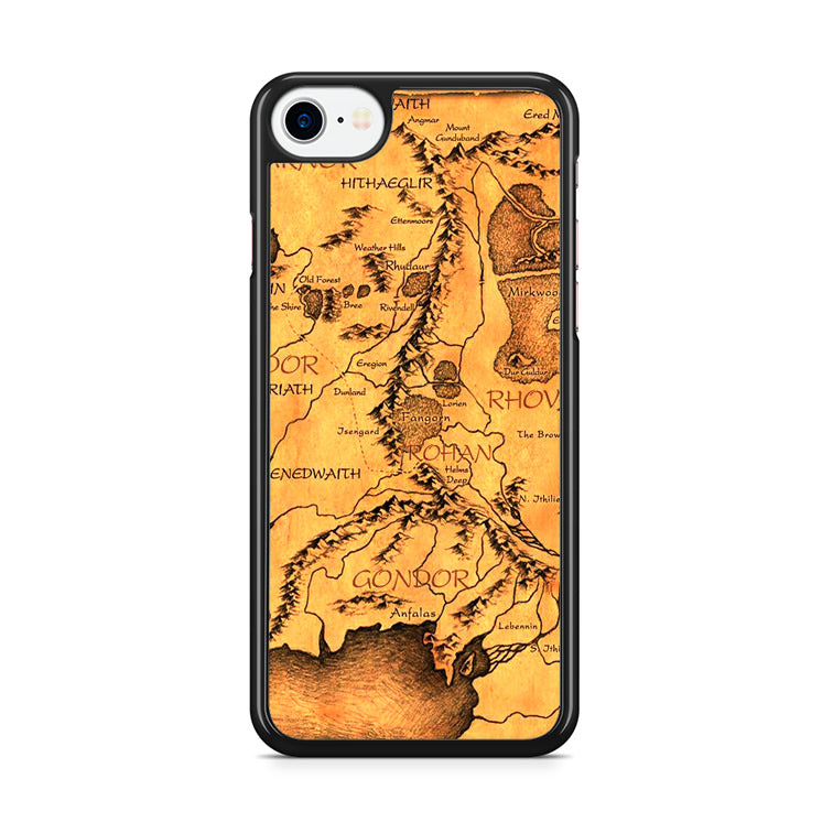 coque iphone 8 Middle Earth Map The Hobbit ارمر التستوستيرون النهدي